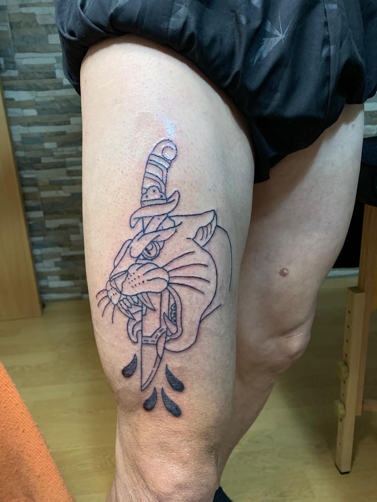 Tatuaje de pierna
